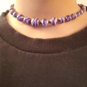 70s Vintage Purple Necklace